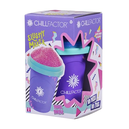 Chill Factor Color Shock Slushy Maker Power Purple - Wiederverwendbarer Slushy Maker Cup Homemade...