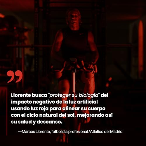 Aureo Lightstyle Bombilla Circadiana PRO | Infrarrojo 850nm + 660nm | Cero Luz Azul, Sin Flicker, Bajo EMF | 12W | E26/E27 | Luz Terapéutica de Ritmo Circadiano