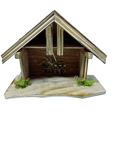 FADEDA Establo Tradition II/altura: 18,5 cm/pintado a mano/detallado belén figuras - decoración de mesa de Navidad cuna accesorios