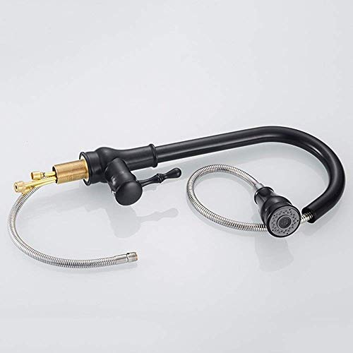 Mitigeur de cuisine extensible argent avec douchette et rotation 360 - 4
