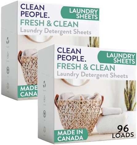 Amazon.com: The Clean People Laundry Detergent Sheets - Laundry Soap ...