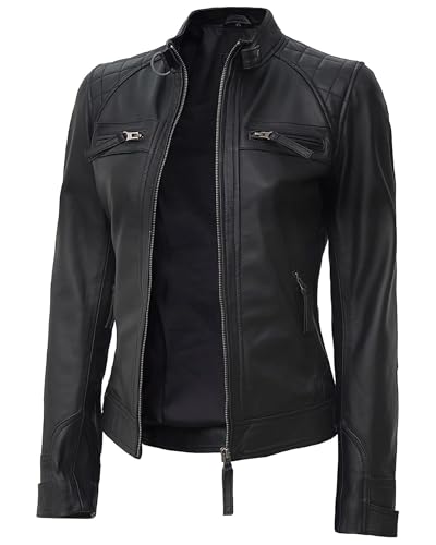 Blingsoul Diamond1 Quilted Leather Jacket