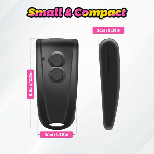 2 Stück Ersatz Handsender für EcoStar RSC2 433, Garagentoröffner Fernbedienung 433,92 Mhz 4 Kanäle Kompatibel mit Hormann EcoStar Liftronic 500/700/800, Portronic D2500/D5000/S4000