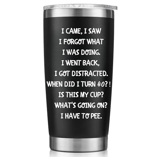 Niduilef 40th Birthday Gifts For Men Women-20 OZ Tumbler