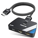 NEWCARE HDMI 2.1 Switch 2 in 1 Out with 2.6ft 8K Cable, HDMI Switcher 4K@120Hz,...