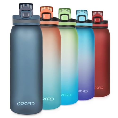 Opard-Sports-Water-Bottle-900ml-BPA-Free-Non-Toxic-Tritan-Plastic-Drinking-Bottle-with-Leak-Proof-Flip-Top-Lid-for-Gym-Yoga-Fitness-Camping
