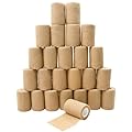 24pcsSelf Adhesive Bandage Wraps, 3in 5 Yards, Skin Color (3 Inch, 24 Pack Skin Color)