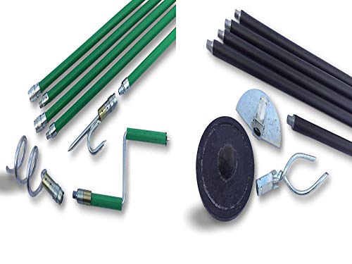 Kit combo cannes de curage déboucheur canalisations | Ø 45 à 100 mm | Débouchage ou curetage par rotation système kiblok et principe va et vient | 2 jeux de cannes...