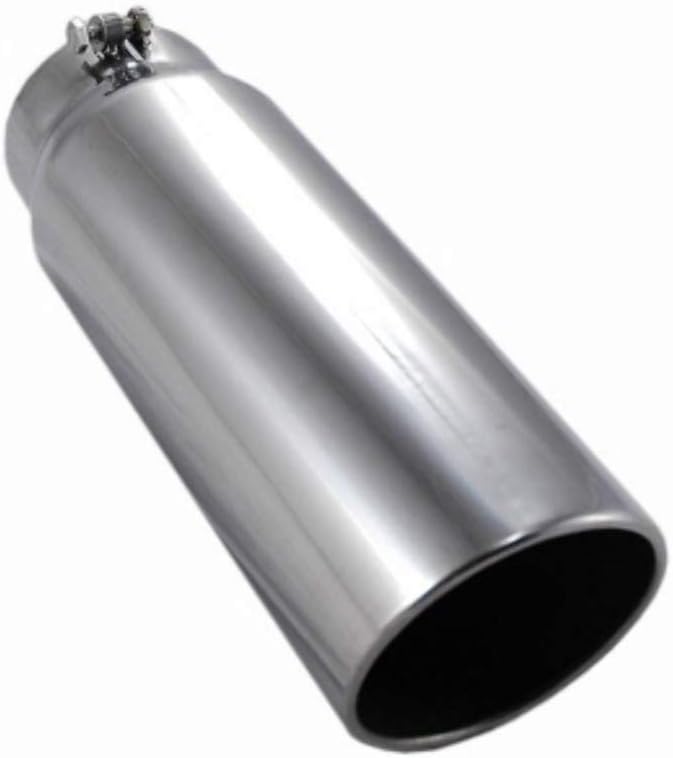 Pypes Exhaust (EVT506-18) 5" In x 6" Out x 18" Long Polished Stainless Steel Bolt-On Exhaust Tip