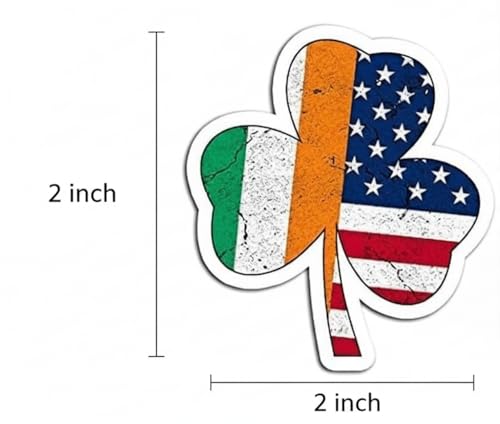 Image of Irish Stickers, Ireland Sticker Decal, 2in-Shamrock | 2 pcs