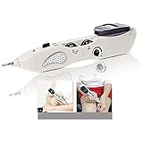 CORDLESS ACUPUNCTURE PEN INTELLIGENT FINDS POINT: Der elektrische Akupunkturstift findet automatisch die Punkterkennung, Technologie kombiniert mit der präzisen Positionierung von Akupunkturpunkten, einstellbare Frequenz, 10 Stufen Empfindlichkeitsanpassungssteuerung. Dies bietet eine nadellose, saubere und schmerzlose Akupunkturstimulation zur sicheren Verbesserung der Durchblutung und der Muskelschmerztherapie.