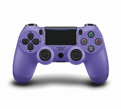 Sawaten Game Console Controller Dual Vibration Wireless Controller, Sawaten Controller is Suitable for PS4 Game Console, Game Controller Bluetooth Wireless Controller USB Interface(Electric Purple)