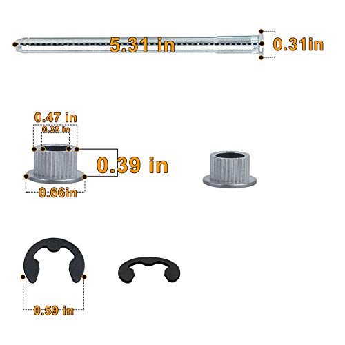 Ndrush Door Hinge Pins Bushings Repair Kit Replacement Compatible With Chevy 1988-2002 Gmc Fullsize Truck Suv #TOP2