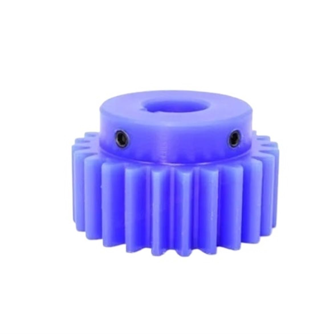 Cylindrical Drive 1pcs 2 Module 24 Teeth Plastic Spur Gear 12mm 14mm 15mm 16mm 18mm 20mm Keyway Hole 2M 24T Cylindrical Gear M5 Screw Rack Machinery(15mm bore 5mm Keyway)