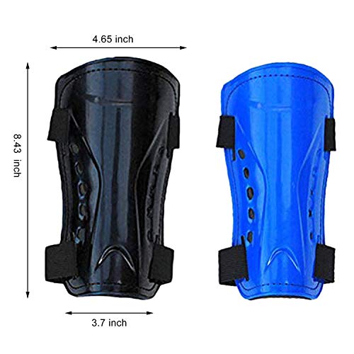 Odowalker 2 Pairs Soccer Shin Guards & 2 Pairs Football Soccer Socks Perforated Breathable Pads Protector Calf Protective Gear Equipment for Teenagers