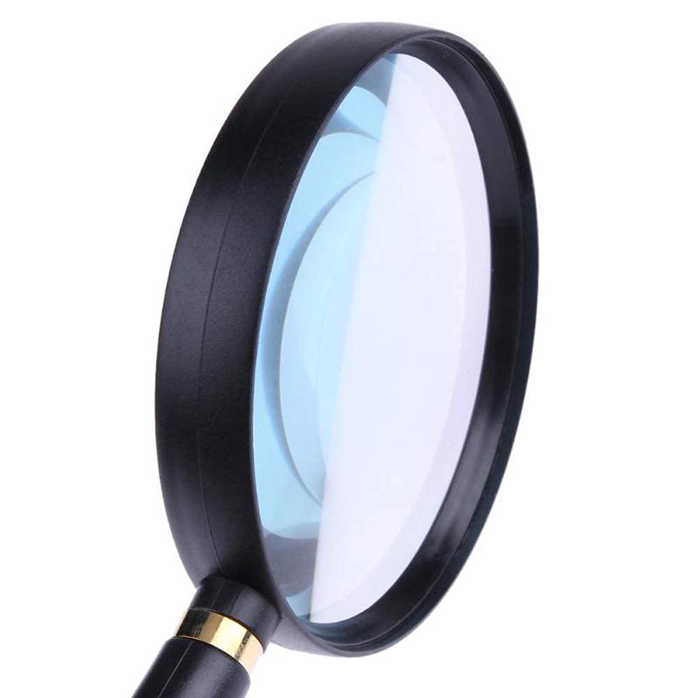 Loupes Loupe portative en Verre HD 10X Lentille de loupe en Verre véritable Optique Haute définition pour la Lecture Microscope extérieur, lentilles optiques protégeant la vis