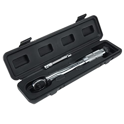 Btshub 1/4" Drive Click Torque Wrench Reversible Chrome Vanadium Steel 10.75" Length #TOP27