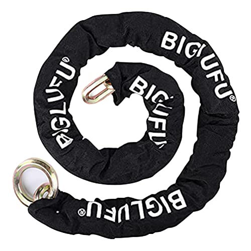 Biglufu Motorcycle Security Chain, Hardened Steel, 4Ft/120Cm Heavy Duty Anti-Theft Chain, 10Mm Thick Cut Proof Chain For Motorbike, Bike, Gate, Bicycle #TOP1