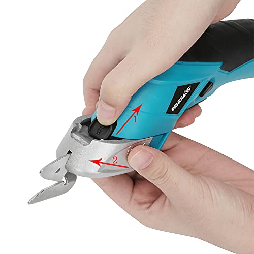 Poweraxis Electric Scissors Cordless, Scissors Cutter For Crafts Power Scissors Sewing Shears Cutting Tool For Crafts Box, Cardboard, Scrapbooking With 3 Blades(2021) #TOP5