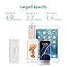10000mAh Portable Charger, ROMOSS Universal Power Bank, Dual Output External Battery Packs Compact Slim Thin Compatible with Cellphones, iPad, Samsung and More, White