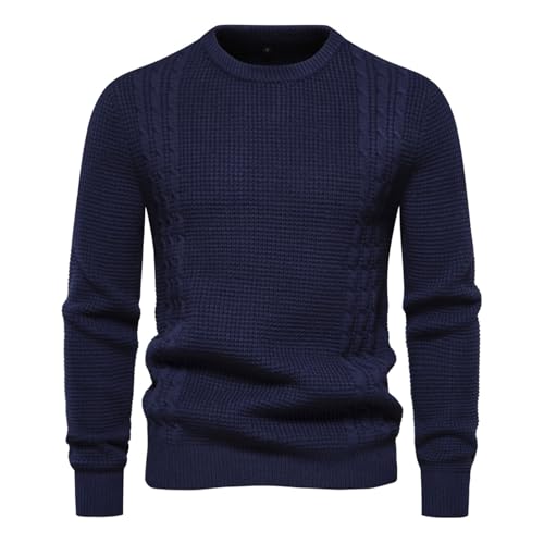 Muscularfit Fall Sweater for Men 2024 Fashion Long Sleeve Ribbed Knit Sweaters Solid Tee Slim Fit Lightweight Pullover Top2