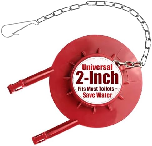 2-Inch Toilet Flapper Replacement Kit, Universal Flush Valve Flap...