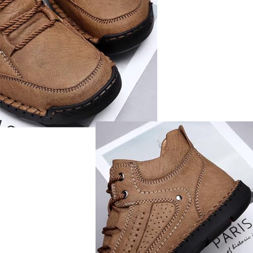 2025 Sawbahind Leather Boots Mens, Men'S Comfortable Handmade Leather Boots – Waterproof, Arch Support3