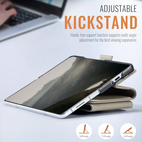 Coque Samsung Galaxy Z Fold 5 Asuwish finition gris premium - 5