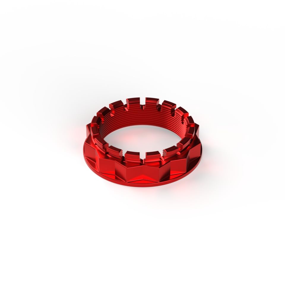 Tuerca perno rueda M48 de Ergal rojo Kbike para estética Ducati