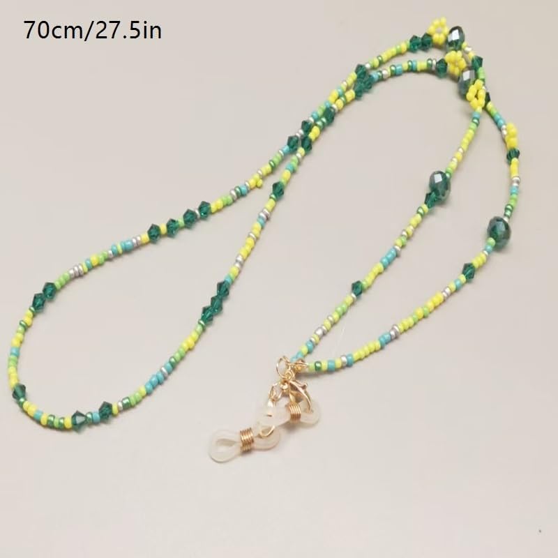 Colored Bead Glasses Rope Handmade Beads Eyeglass Chains Lightweight Delicate Eyewear Accessories