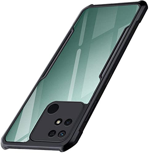 Image of WOW IMAGINE Back Cover for Redmi 10 Power | Redmi 10 (2022) - AirEDGE Technology | Crystal Clear Transparent Mobile Case Cover | Hard Bumper | Full Armor Shockproof Device & Camera Protection | Black