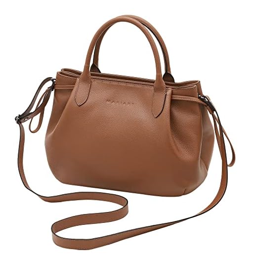 Mariart Capitólio Bolsa Transversal Feminina de Couro Bovino Legítimo (Camel)