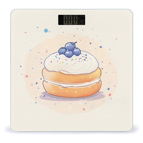 Báscula digital de vidrio templado para baño miniatura 1