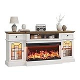 QUW 70 Inch Farmhouse TV Stand