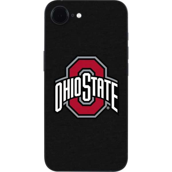 Skinit Decal Phone Skin Compatible with iPhone 16e - Officially Licensed Ohio State University OSU Buckeyes Black Design