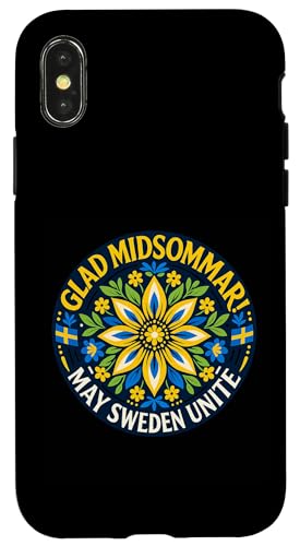 Glad Midsommar May �X�E�F�[�f�� �k�� �^�Ă̂��j�� �X�}�z�P�[�X iPhone X/XS �p