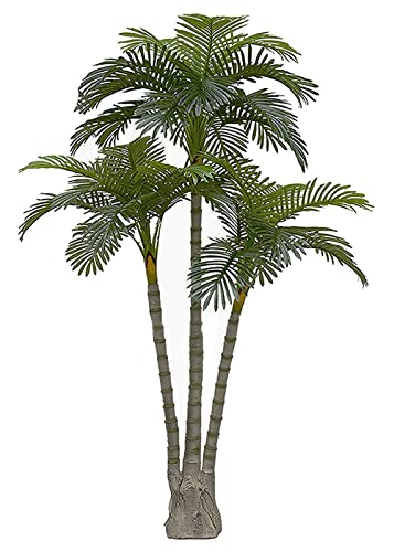 AMERIQUE Gorgeous 6.3 Feet Standable Triple Trunk Artificial Palm Tree, Real Touch Technology, with...