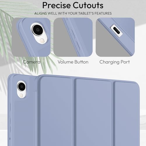 Image of Robustrion Cover Case for Samsung Galaxy Tab S11 11 inch Cover with [S-Pen Holder], Flip Cover Case for Samsung S11 Tablet 11 inch [Auto Sleep Wake] - Lavender