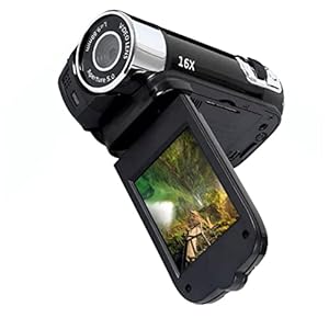 Murezima Digitale Videokamera 1080P FHD Camcorder 16MP / 2.7 Zinch LCD-Anzeige für Anfänger/Kinder/das ältere schwarz