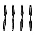 Contixo 4-pcs Main Blades Propellers Extra Spare Replacement Parts for Contixo F22 RC Quadcopter Drones Black