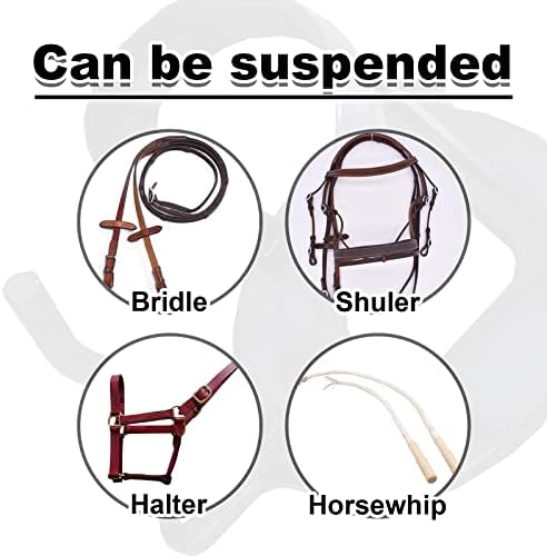 Kawlity 6pcs Horse Bridle Rack Horse Tack Bridle Bracket Bridle Hooks Bridle Holder Organizer Bridle Rack Halter Hanger for Horse Barn — view 3