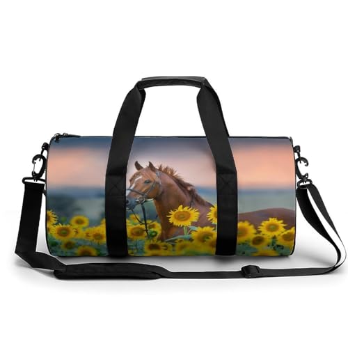 Sac de sport gym tournesol multifonction pour voyage, camping et randonnée 45cm