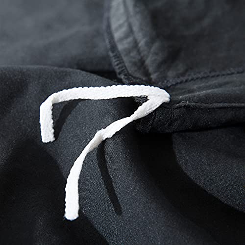 Lanest Housing Black Duvet Cover King, Soft Breathable Microfiber Duvet Cover Zipper Closure With Ties, 3 Pieces Luxury Bedding Set With 1 Duvet Cover Only And 2 Pillow Shams #TOP5