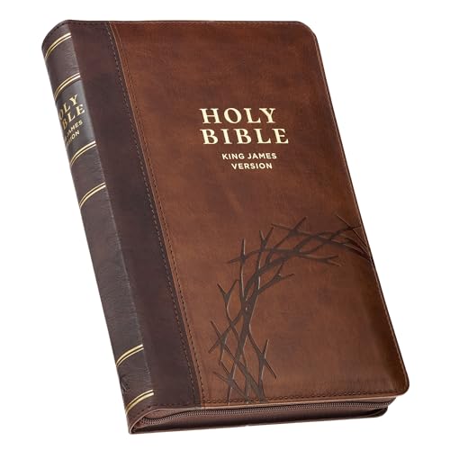 Compare Textbook Prices for KJV Holy Bible, Deluxe Gift Bible with Thumb Tabs, Ribbon Marker, King James Version, Faux Leather, Amazing Grace, Zipper Closure ISBN 9798896780007 by Christian Art Publishers