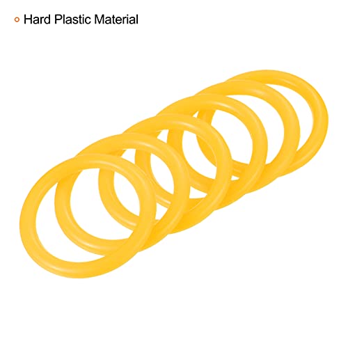 PATIKIL Carnival Ring-Toss Rings 6cm ID, 18 Pack Plastic Hoop for Outdoor Party Favor Game Booth (Blue, Green, Yellow) - Image 4