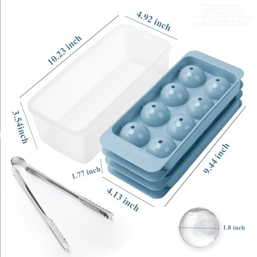 Aibirui 1.8" x 16 Ices,Round Ice Cube Mold,Round Ice Cube Trays for Freezer by Aibirui - Used condition - Image 9