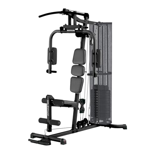 KETTLER Kraftstation Fitmaster | Heimfitnessgerät für Einsteiger | Ganzkörpertraining mit 60 kg Gewichtsblock | Latissimuszug, Butterfly, Beinstrecker, Seilzug | Aufstellmaß 170 x 109 x 200 cm