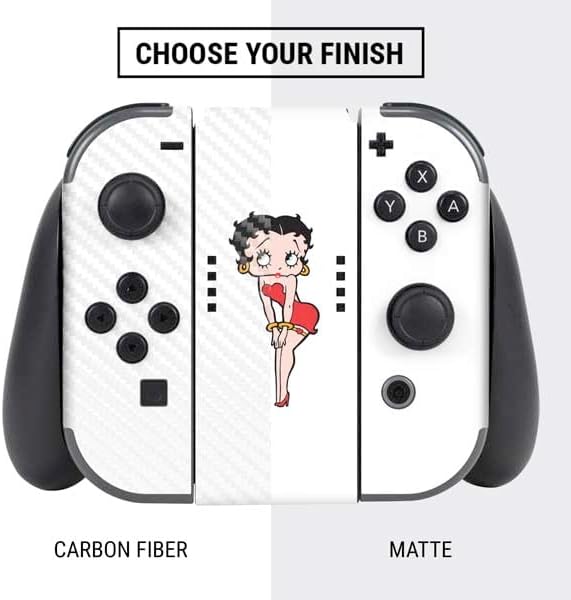 Skinit Decal Gaming Skin Compatible with Nintendo Switch Bundle - Officially Licensed Betty Boop Pose Design
