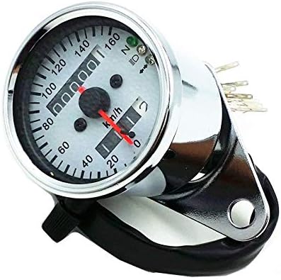 Miniatura 2 de Retroiluminación LED universal de señal de retroiluminación dual odómetro velocímetro medidor motocicleta personalizado Cafe Racer Old School Street