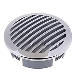 YYian Entlüfter & Deckplatten 1 Stück RV Marineboot 100mm Edelstahl Gekrümmt Gülle Luftstrom Vent 81933SS-HP Für 4 Bis 4,25 Rohre